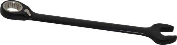 Proto - 17mm 12 Point Combination Wrench - 15° Head Angle, 8-7/8" OAL, Steel, Black Chrome Finish - Exact Tool & Supply