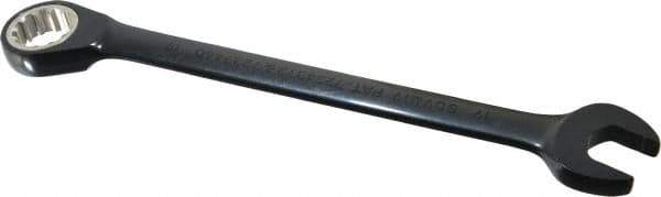 Proto - 19mm 12 Point Combination Wrench - 15° Head Angle, 9-3/4" OAL, Steel, Black Chrome Finish - Exact Tool & Supply