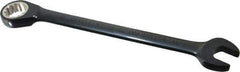 Proto - 19mm 12 Point Combination Wrench - 15° Head Angle, 9-3/4" OAL, Steel, Black Chrome Finish - Exact Tool & Supply