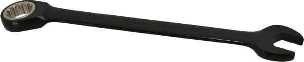 Proto - 22mm 12 Point Combination Wrench - 15° Head Angle, 11-7/16" OAL, Steel, Black Chrome Finish - Exact Tool & Supply