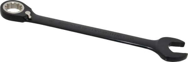 Proto - 30mm 12 Point Combination Wrench - 15° Head Angle, 15-7/8" OAL, Steel, Black Chrome Finish - Exact Tool & Supply