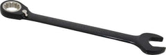 Proto - 30mm 12 Point Combination Wrench - 15° Head Angle, 15-7/8" OAL, Steel, Black Chrome Finish - Exact Tool & Supply