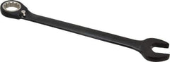 Proto - 34mm 12 Point Combination Wrench - 15° Head Angle, 18-1/8" OAL, Steel, Black Chrome Finish - Exact Tool & Supply
