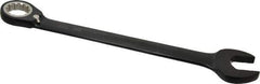Proto - 36mm 12 Point Combination Wrench - 15° Head Angle, 19-5/16" OAL, Steel, Black Chrome Finish - Exact Tool & Supply