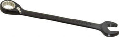 Proto - 11/16" 12 Point Combination Wrench - 15° Head Angle, 8-7/8" OAL, Steel, Black Chrome Finish - Exact Tool & Supply