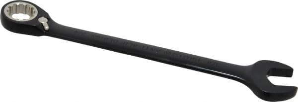 Proto - 3/4" 12 Point Combination Wrench - 15° Head Angle, 9-3/4" OAL, Steel, Black Chrome Finish - Exact Tool & Supply