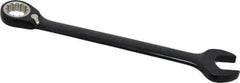 Proto - 3/4" 12 Point Combination Wrench - 15° Head Angle, 9-3/4" OAL, Steel, Black Chrome Finish - Exact Tool & Supply