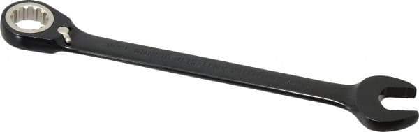 Proto - 13/16" 12 Point Combination Wrench - 15° Head Angle, 11-7/16" OAL, Steel, Black Chrome Finish - Exact Tool & Supply