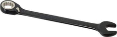 Proto - 13/16" 12 Point Combination Wrench - 15° Head Angle, 11-7/16" OAL, Steel, Black Chrome Finish - Exact Tool & Supply