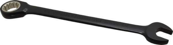 Proto - 7/8" 12 Point Combination Wrench - 15° Head Angle, 11-7/16" OAL, Steel, Black Chrome Finish - Exact Tool & Supply