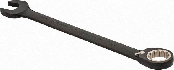 Proto - 1-1/2" 12 Point Combination Wrench - 15° Head Angle, 19-5/16" OAL, Steel, Black Chrome Finish - Exact Tool & Supply