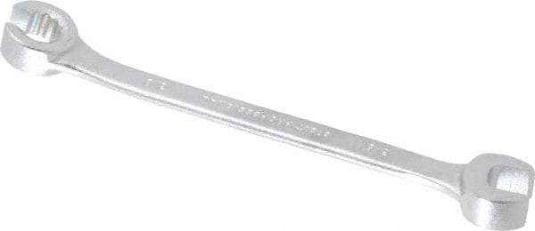 Proto - 3/8", Satin Finish, Combination Flare Nut Wrench - 12 Points, 5-11/16" OAL, Steel, Double End Head - Exact Tool & Supply