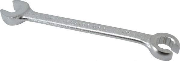 Proto - 1/2 x 1/2", Satin Finish, Combination Flare Nut Wrench - 12 Points, 6-7/16" OAL, Steel, Double End Head - Exact Tool & Supply