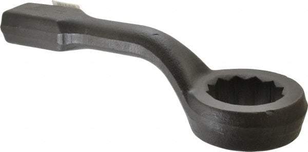Proto - 3-1/2" 12 Point Striking Box Wrench - Single End, 6-1/4" Head Diam x 2-3/8" Head Thickness, 18" OAL, Steel, Black Finish, 60° Offset - Exact Tool & Supply
