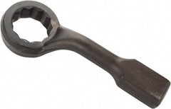 Proto - 3-3/4" 12 Point Striking Box Wrench - Single End, 6-1/4" Head Diam x 2-3/8" Head Thickness, 18" OAL, Steel, Black Finish, 60° Offset - Exact Tool & Supply