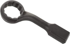 Proto - 4-1/4" 12 Point Striking Box Wrench - Single End, 6-1/4" Head Diam x 2-3/8" Head Thickness, 18" OAL, Steel, Black Finish, 60° Offset - Exact Tool & Supply