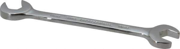Proto - 11mm Standard Open End Wrench - 5" OAL, Double End, Chrome Finish, 15° & 60° Head Angle - Exact Tool & Supply