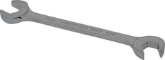 Proto - 12mm Standard Open End Wrench - 5-1/4" OAL, Double End, Chrome Finish, 15° & 60° Head Angle - Exact Tool & Supply