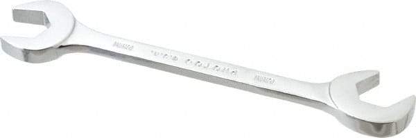 Proto - 18mm Standard Open End Wrench - 6-47/64" OAL, Double End, Chrome Finish, 15° & 60° Head Angle - Exact Tool & Supply