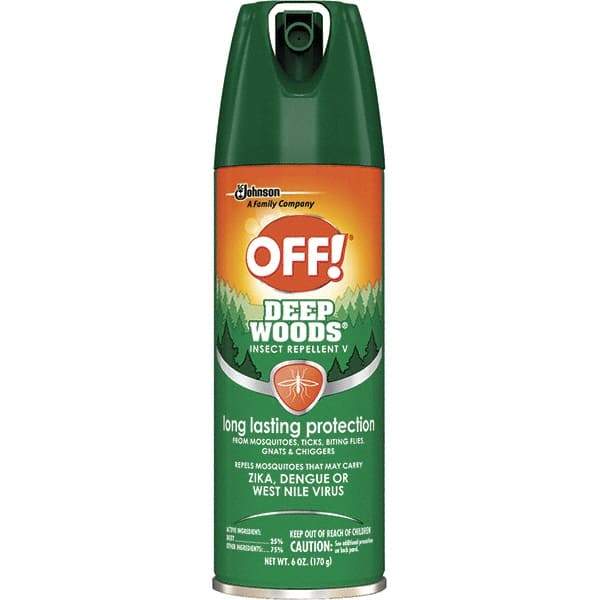OFF! - 6 oz 25% DEET Aerosol Spray - For Black Flies, Chiggers, Fleas, Gnats, Mosquitos, Ticks - Exact Tool & Supply