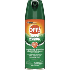 OFF! - 6 oz 25% DEET Aerosol Spray - For Black Flies, Chiggers, Fleas, Gnats, Mosquitos, Ticks - Exact Tool & Supply