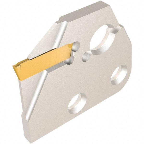 Iscar - Left Hand, 1.5mm Insert Width, Indexable Cutoff and Grooving Support Blade - DGAD 1.5B-D20 - Exact Tool & Supply