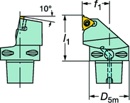 C4-266RFGZ27050-22 CoroThread® 266 Coromant Capto® Toolholder - Exact Tool & Supply
