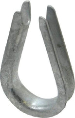 Value Collection - 3/16" Wire Rope Thimble Clip - Steel, Galvanized - Exact Tool & Supply
