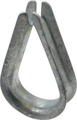 Value Collection - 5/16" Wire Rope Thimble Clip - Steel, Galvanized - Exact Tool & Supply