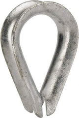 Value Collection - 1/2" Wire Rope Thimble Clip - Steel, Galvanized - Exact Tool & Supply