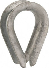 Value Collection - 5/8" Wire Rope Thimble Clip - Steel, Galvanized - Exact Tool & Supply