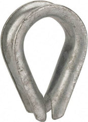 Value Collection - 3/4" Wire Rope Thimble Clip - Steel, Galvanized - Exact Tool & Supply