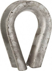 Value Collection - 7/8" Wire Rope Thimble Clip - Steel, Galvanized - Exact Tool & Supply