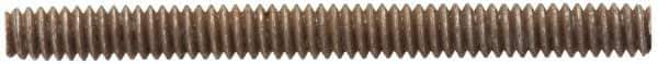 Value Collection - 1/4-28 1" OAL Fully Threaded Stud - Stainless Steel, Plain Finish - Exact Tool & Supply