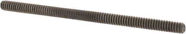Value Collection - #4-40 2" OAL Fully Threaded Stud - Carbon Steel, Plain Finish - Exact Tool & Supply