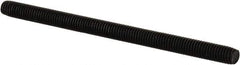 Value Collection - #10-32 3" OAL Fully Threaded Stud - Carbon Steel, Plain Finish - Exact Tool & Supply