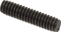 Value Collection - 1/4-20 1" OAL Fully Threaded Stud - Carbon Steel, Plain Finish - Exact Tool & Supply