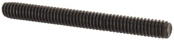 Value Collection - 1/4-20 2-1/2" OAL Fully Threaded Stud - Carbon Steel, Plain Finish - Exact Tool & Supply