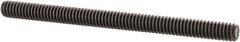 Value Collection - 1/4-20 3-1/2" OAL Fully Threaded Stud - Carbon Steel, Plain Finish - Exact Tool & Supply