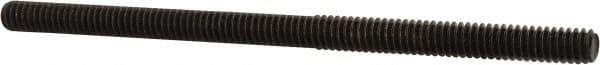 Value Collection - 1/4-20 4-1/2" OAL Fully Threaded Stud - Carbon Steel, Plain Finish - Exact Tool & Supply
