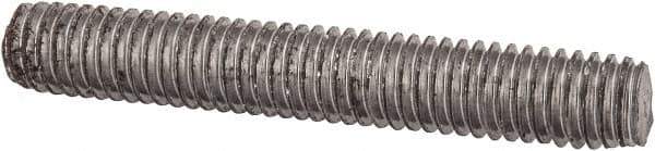 Value Collection - 3/8-16 2-1/2" OAL Fully Threaded Stud - Carbon Steel, Plain Finish - Exact Tool & Supply