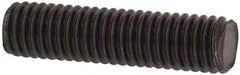 Value Collection - M5x0.8 20mm OAL Fully Threaded Stud - Carbon Steel, Plain Finish, Metric - Exact Tool & Supply