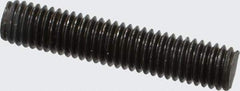 Value Collection - M8x1.25 40mm OAL Fully Threaded Stud - Carbon Steel, Plain Finish, Metric - Exact Tool & Supply