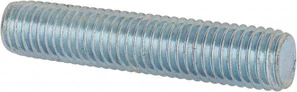 Value Collection - M10x1.50 50mm OAL Fully Threaded Stud - Carbon Steel, Plain Finish, Metric - Exact Tool & Supply