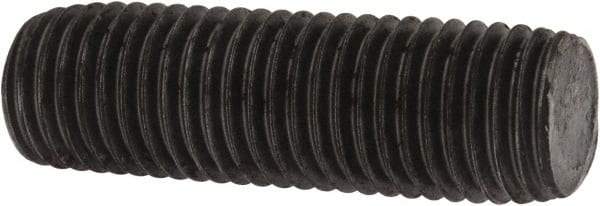 Value Collection - M16x2.0 50mm OAL Fully Threaded Stud - Carbon Steel, Plain Finish, Metric - Exact Tool & Supply