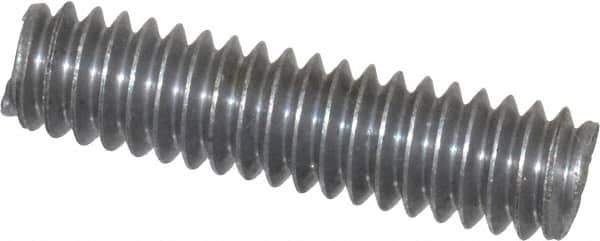 Value Collection - 1/4-20 1" OAL Fully Threaded Stud - Aluminum, Plain Finish - Exact Tool & Supply