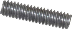 Value Collection - 1/4-20 1" OAL Fully Threaded Stud - Aluminum, Plain Finish - Exact Tool & Supply