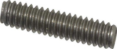 Value Collection - 1/4-20 1" OAL Fully Threaded Stud - Stainless Steel, Plain Finish - Exact Tool & Supply