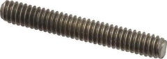 Value Collection - 1/4-20 1-3/4" OAL Fully Threaded Stud - Stainless Steel, Plain Finish - Exact Tool & Supply