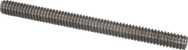 Value Collection - 1/4-20 3" OAL Fully Threaded Stud - Stainless Steel, Plain Finish - Exact Tool & Supply